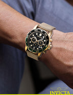 Invicta Men's 47632 Pro Diver Quartz Chronograph Black Dial Watch