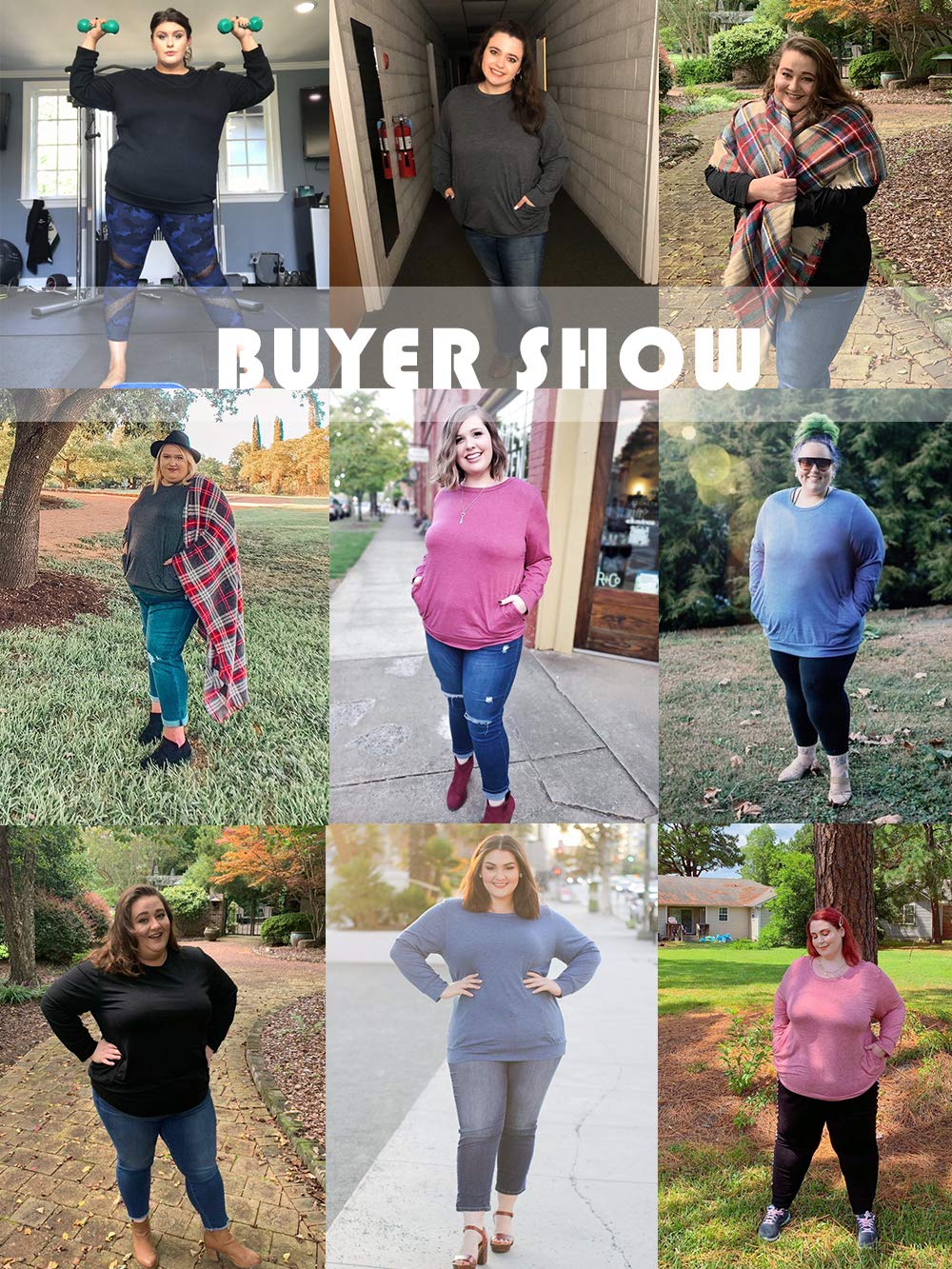 Womens Plus Size Solid Color Tops Casual Round Neck T-Shirt Blouse Shirts Black 20W