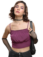 Ketch Women Sleeveless Regular Fit Tops Khtp000347 Purple L
