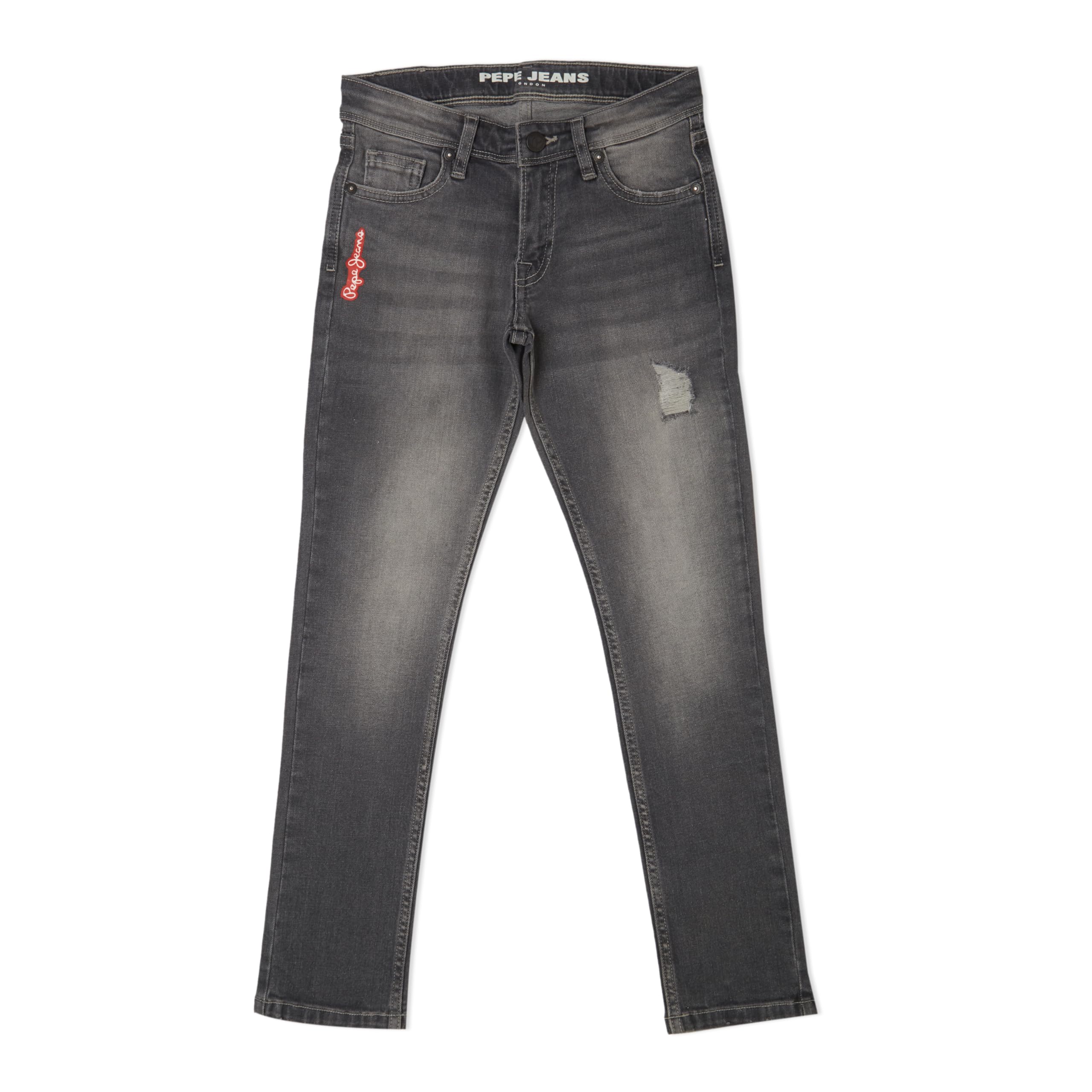 Pepe Jeans BoyS Slim Jeans (Pb201991Ua0_Grey Worn