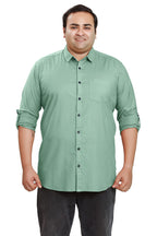 BE ACTIVE Mens Casual 100% Cotton Solid Plus Size Shirt || Plus Size Shirts for Men || Casual Plus Size Shirt || Casual Wear Sh