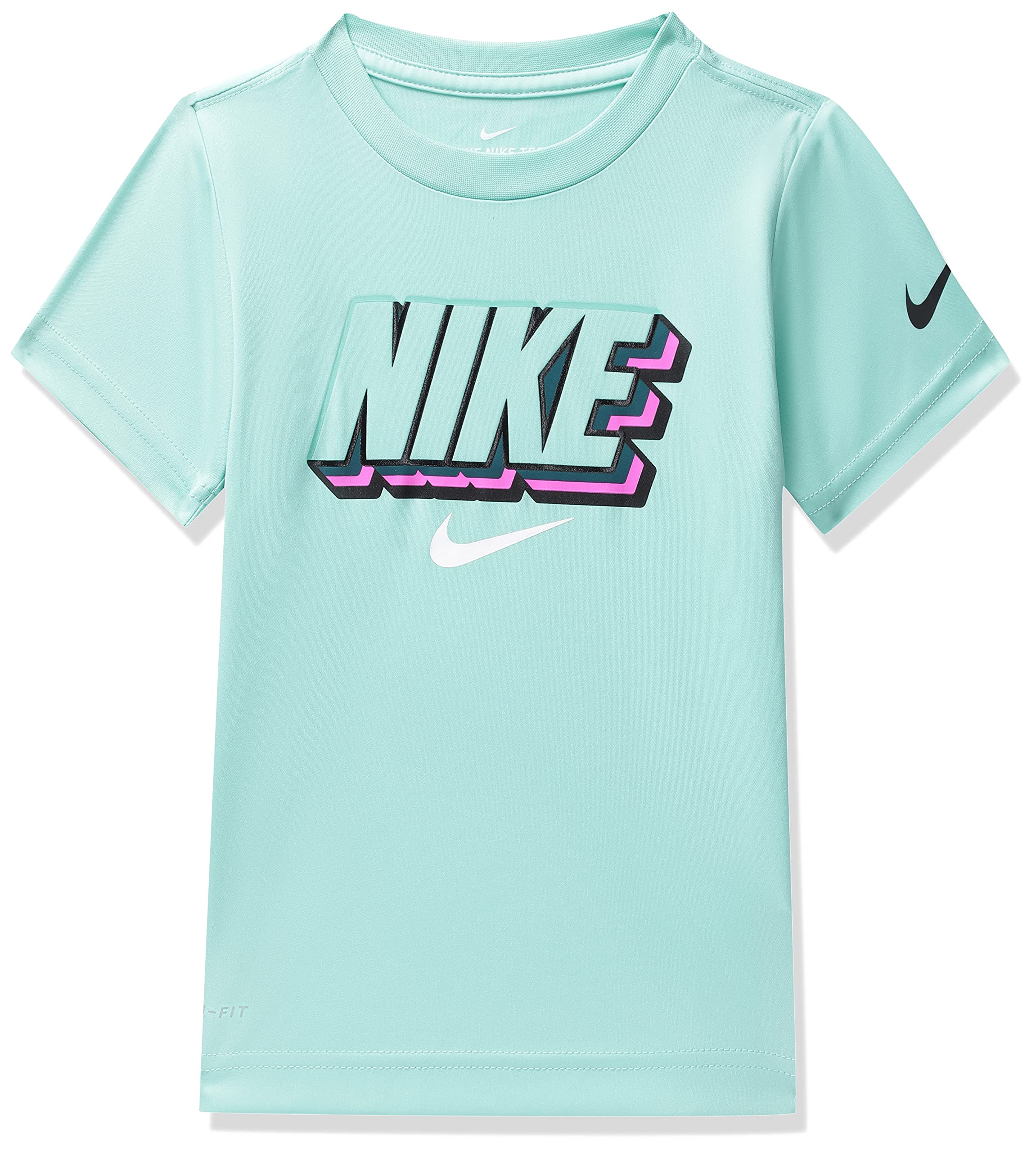 Nike Regular Dri-FIT Logo T-Shirt 76g138 E8G 2t Boys Active T-Shirts