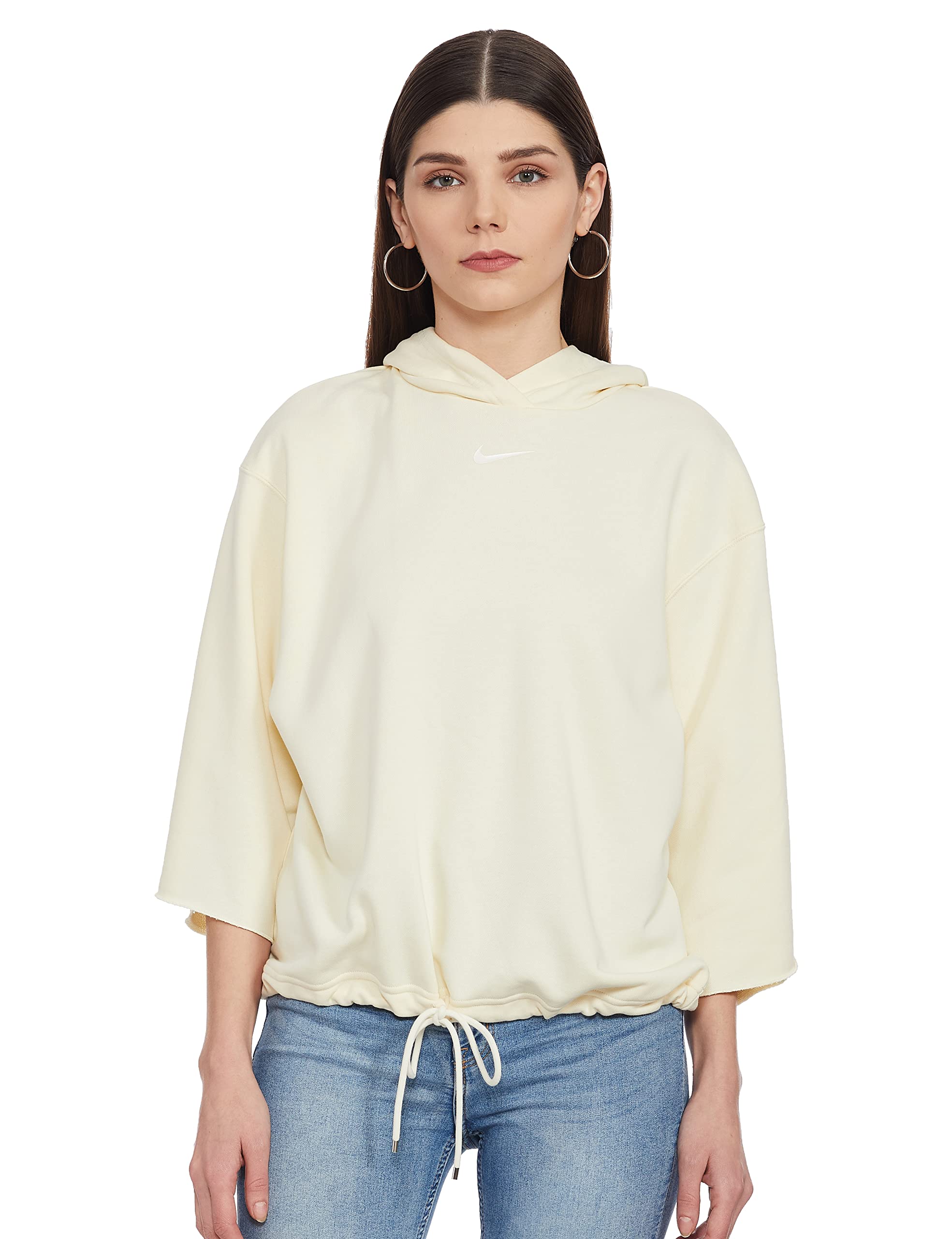 Nike Hooded Long Sleeve Top Sport Casual Nsw Icn Clsh Ss Hoodie Ft Women Active T-Shirts