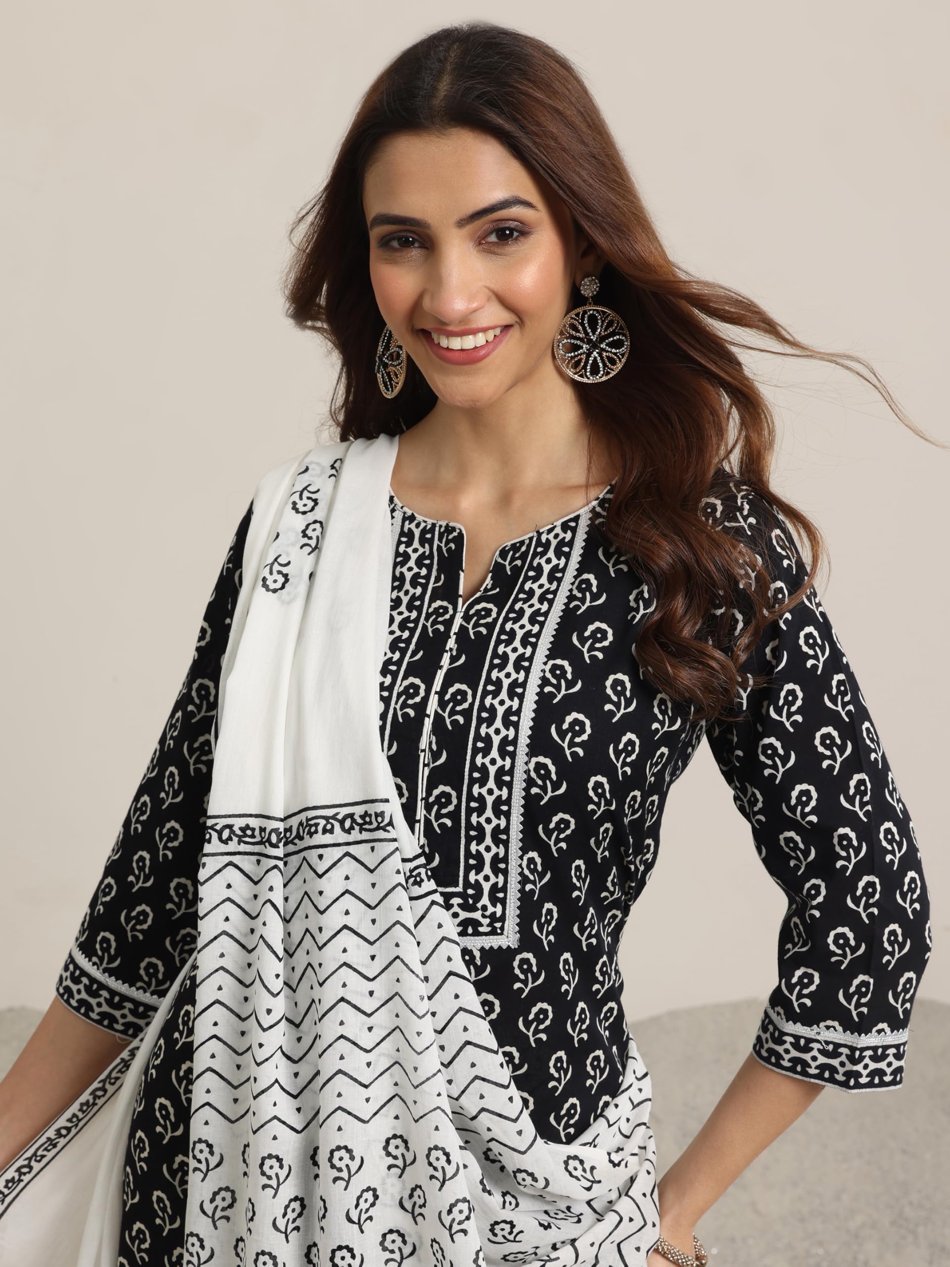 Libas WomenS Pure Cotton Kurta Set (366300R