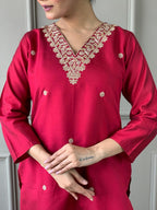 Suppar Sleave Elegant Embroidered Salwar Suit For Women Designed For Parties With Modern And Traditional Ethnic Wear Styling In