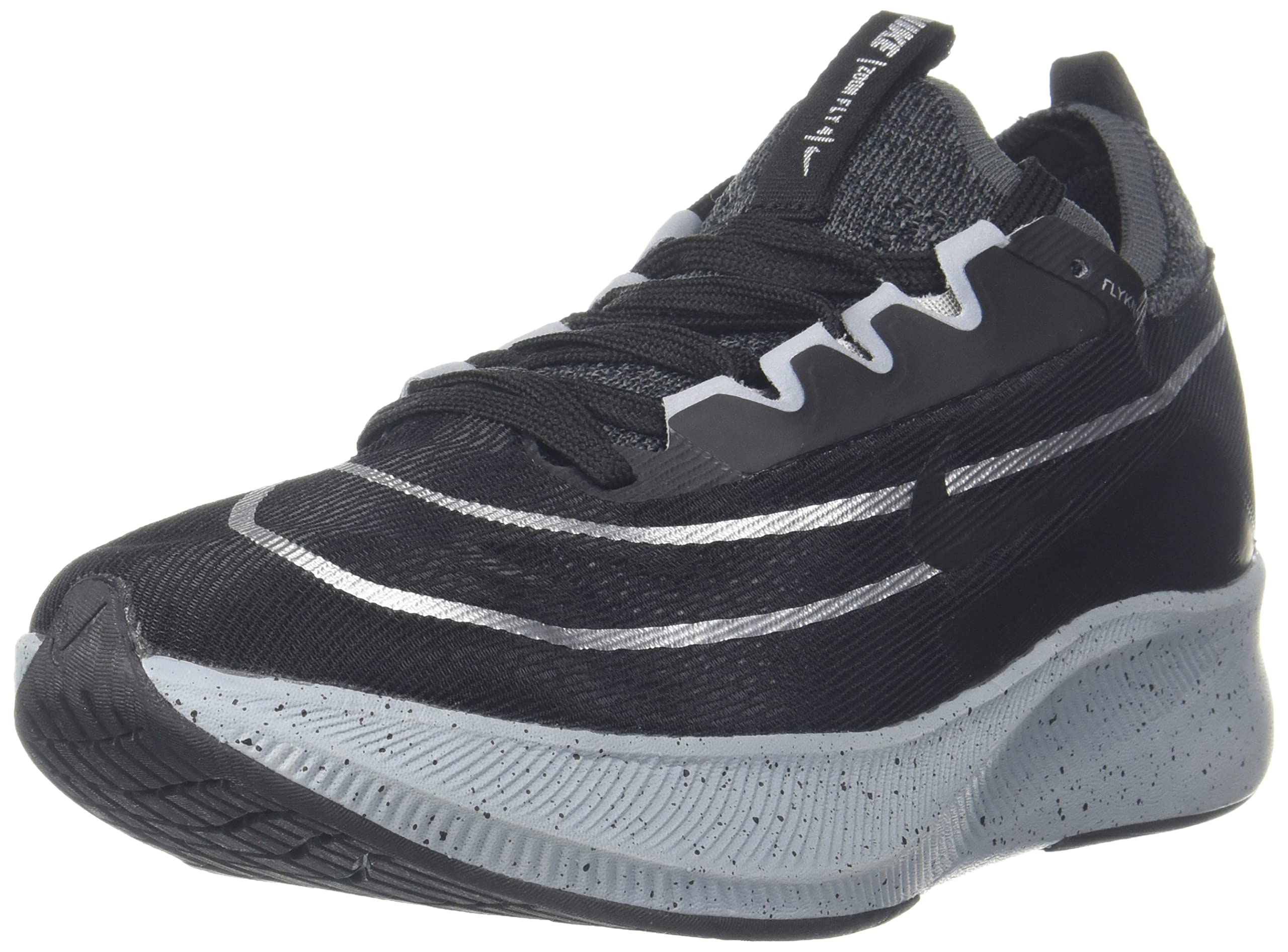 Nike Zoom Fly 4/Et Grey/Black/Metallic Silver Running Shoe Boys Sneakers