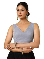 Soch Women Jute Textured Sleeveless Regular Fit Blouse