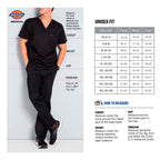 Dickies mens Big and Tall Signature Unisex Drawstring Medical Scrubs Pants, White, Small Tall US