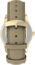 Timex Women's Easy Reader 38mm Watch - Gold-Tone Case Cream Dial with Light Gold-Tone Leather Strap