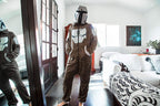 Star Wars: The Mandalorian Bounty Hunter Unisex Onesie | Small/Medium Brown