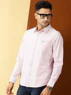 Thomas Scott Mens Slim Fit Casual Shirt Purple