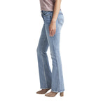Silver Jeans Co. Women's Suki Mid Rise Bootcut Jeans, Medium Light Indigo, 31W x 33L