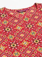 Anni Designer Women'S Crepe Straight Fit Printed Straight Kurta (Timbli