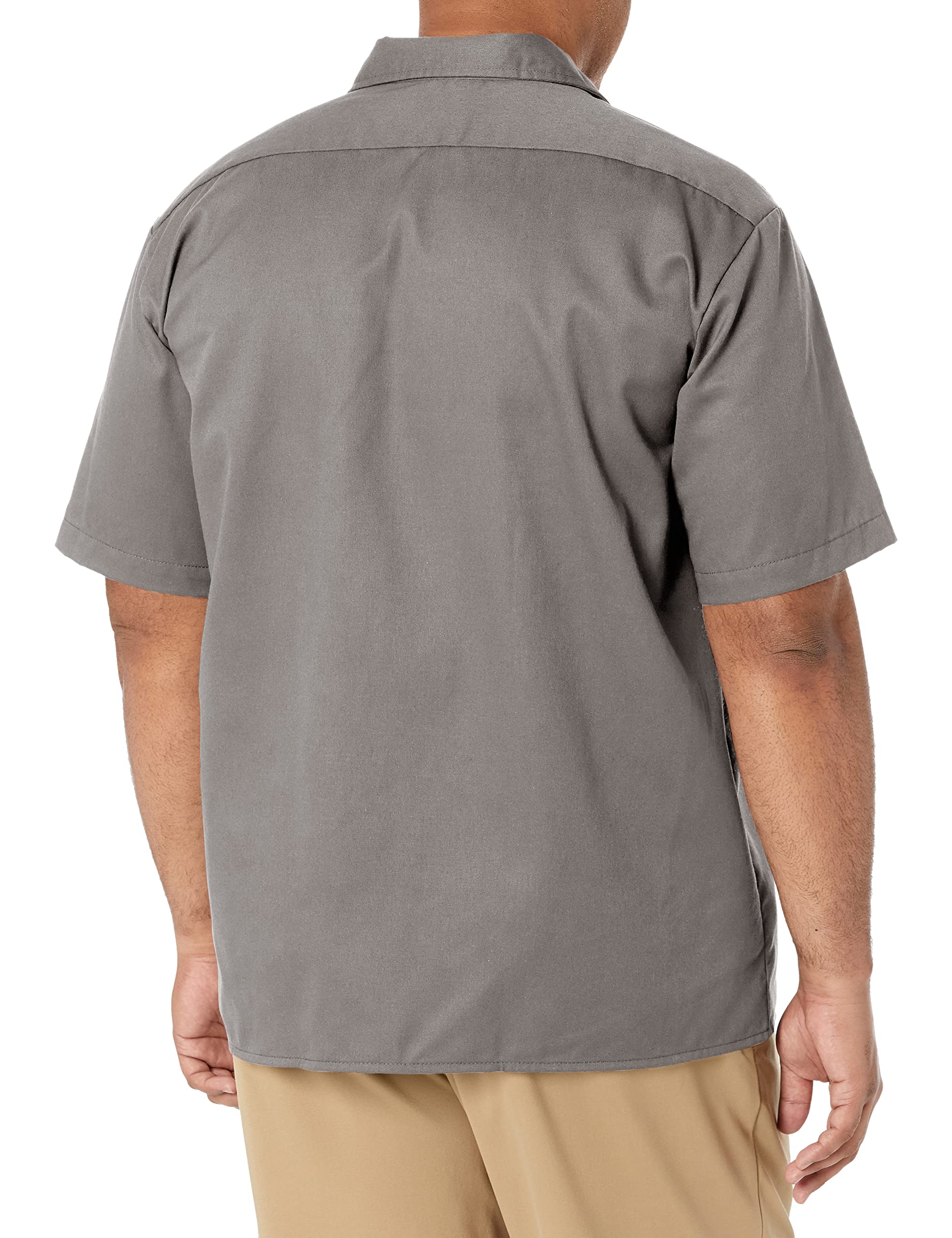 Unisex Short-Sleeve Work Shirt - BLAcK - S(D0102H7MFYJ)