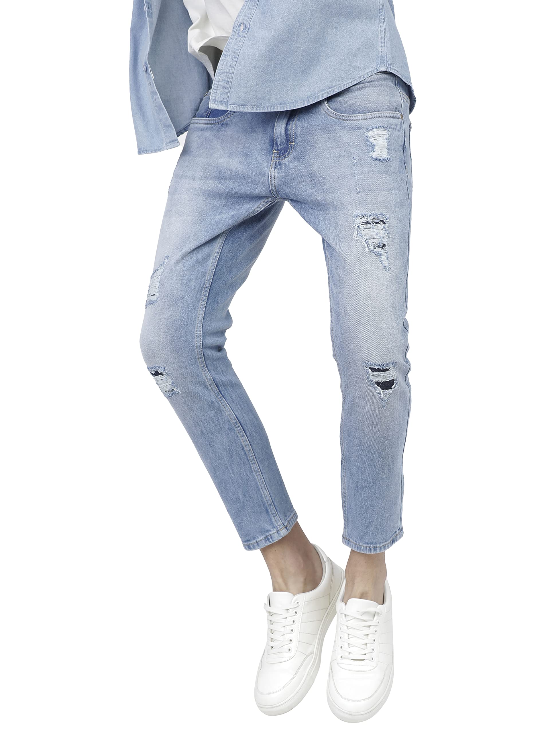 Ketch MenS Tapered Jeans (Khjn000089_Blue_30) | Rise Style: Mid Rise