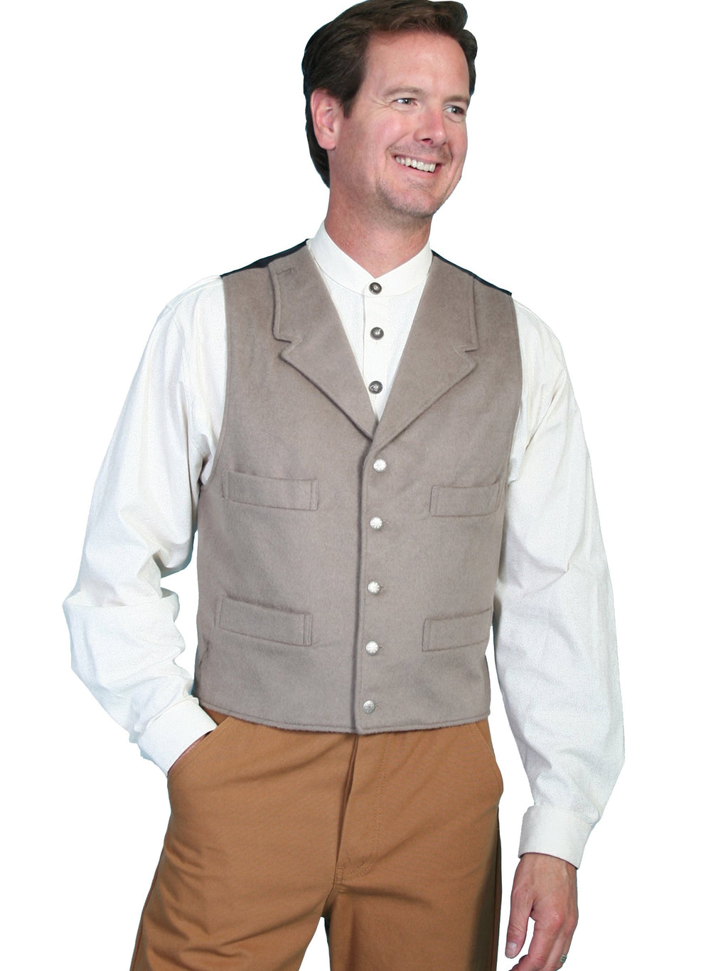 4 POCKET WOOL BLEND VEST