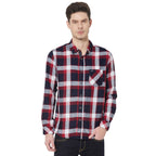 Pepe Jeans MenS Checkered Regular Fit Shirt (Pm307840_Red L)