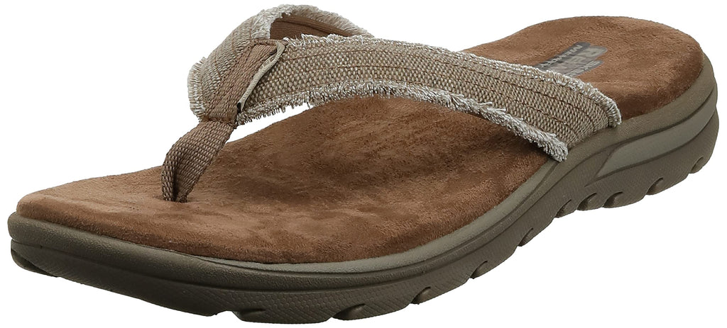 Skechers USA Men's Bosnia Flip-Flop,Tan,7 M US