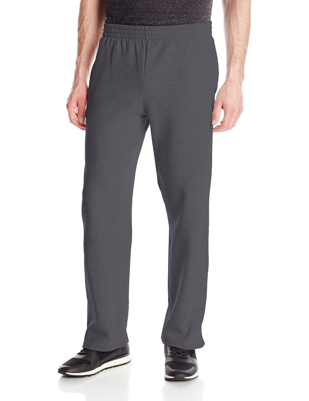 Fruit of the Loom Men's Fleece Sweatpants, Charcoal Heather, Small