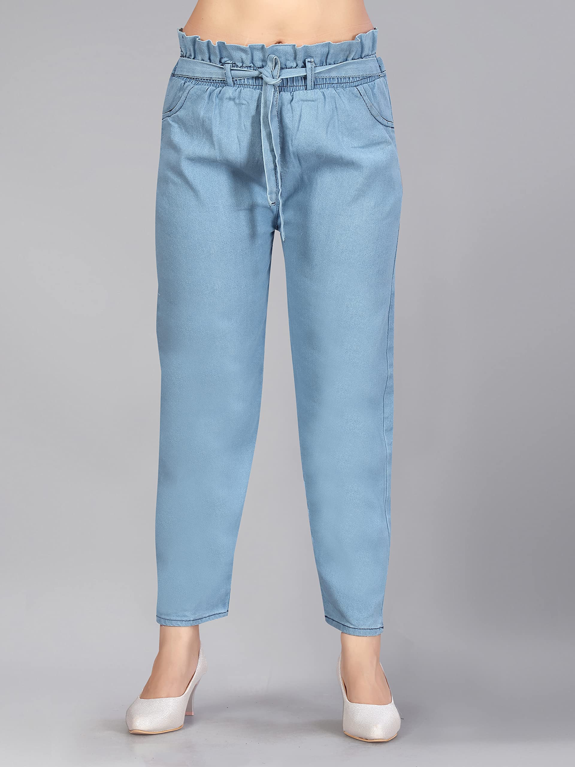 Aarika Girls Regular Pants (PL-AF-2205_Blue_38)