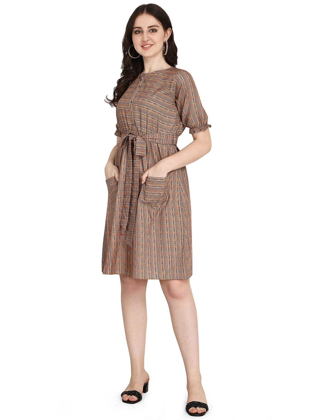 Greciilooks Women Rayon Anarkali Regular Fit Kurti (Grey, X-Large)