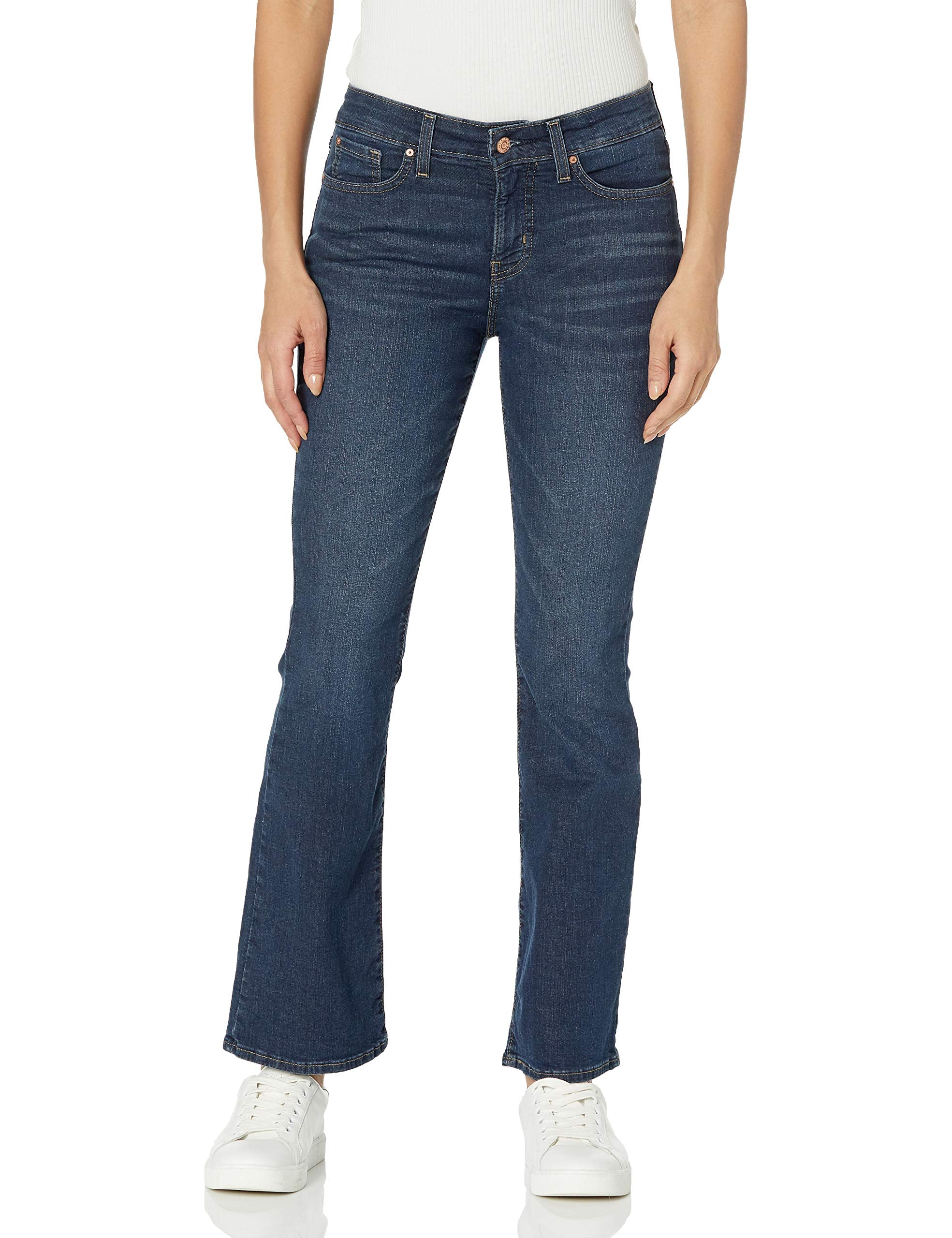 Signature by Levi Strauss & co. gold Label Womens Totally Shaping Bootcut Jeans, Blue Laguna, 6