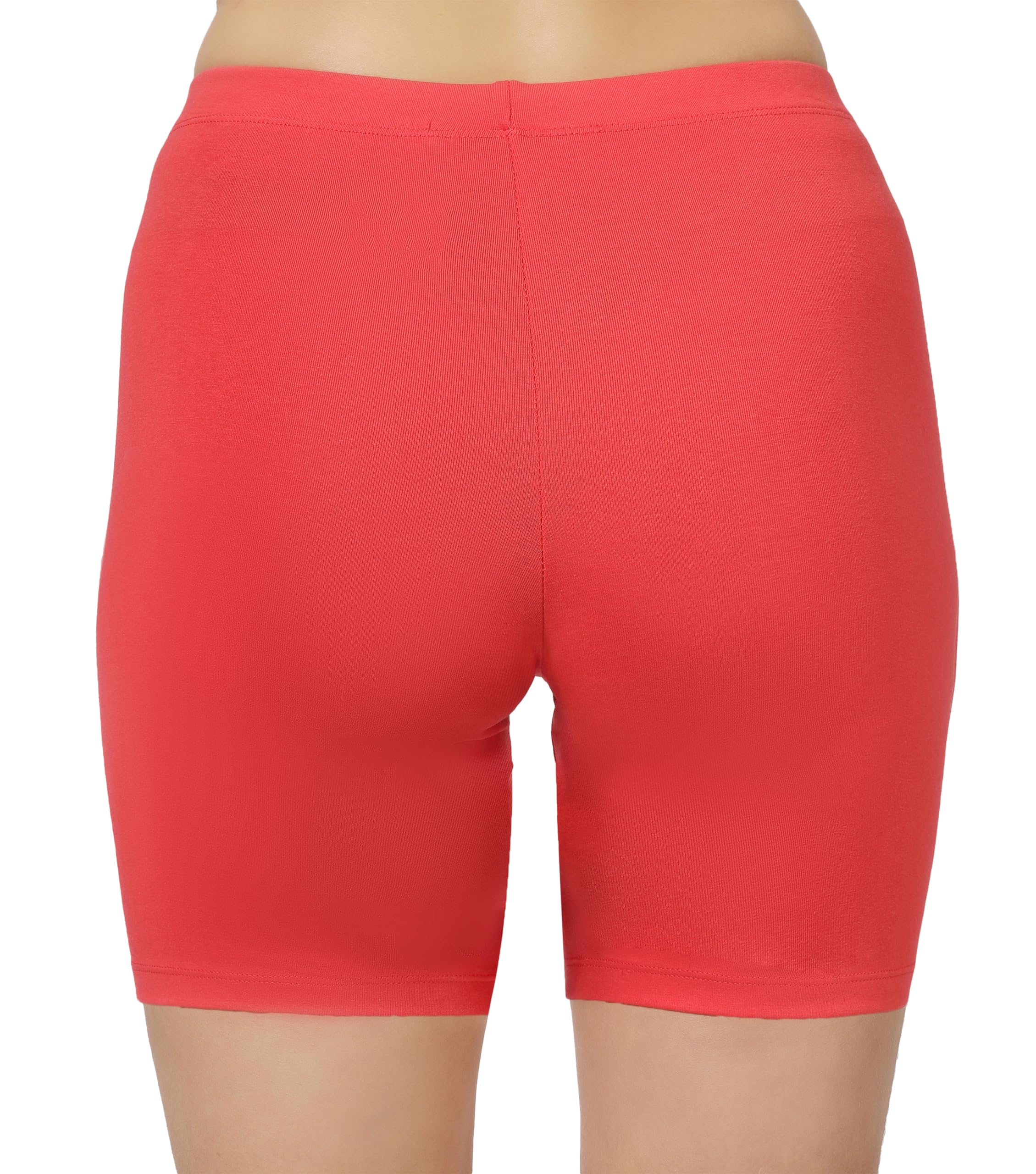 SHODOX Womens Anti Bacterial Cycling Shorts, Under Skirt Biker Shorts, High Waist Stretchable Yoga Shorts & Gym Workout Skin Fi
