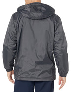 Mens Fleece-Lined Hooded Nylon Jacket - BLAcK - M(D0102H7ZXX8)