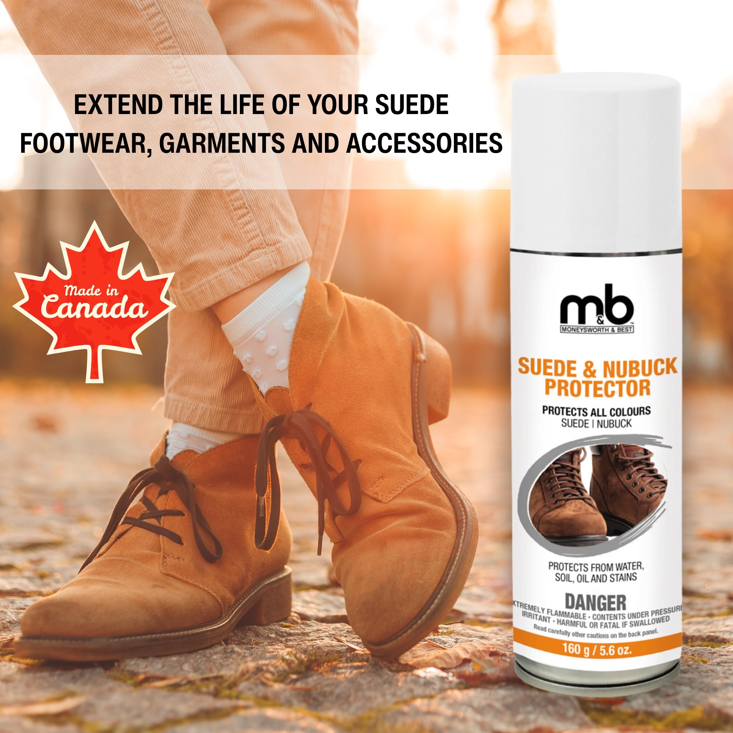 Moneysworth & Best Suede & Nubuck Protector, 5.6-Ounce