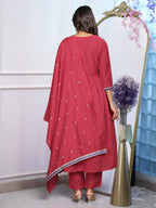 Fashion Basket Chinnon Embroidered Kurta Set For Women