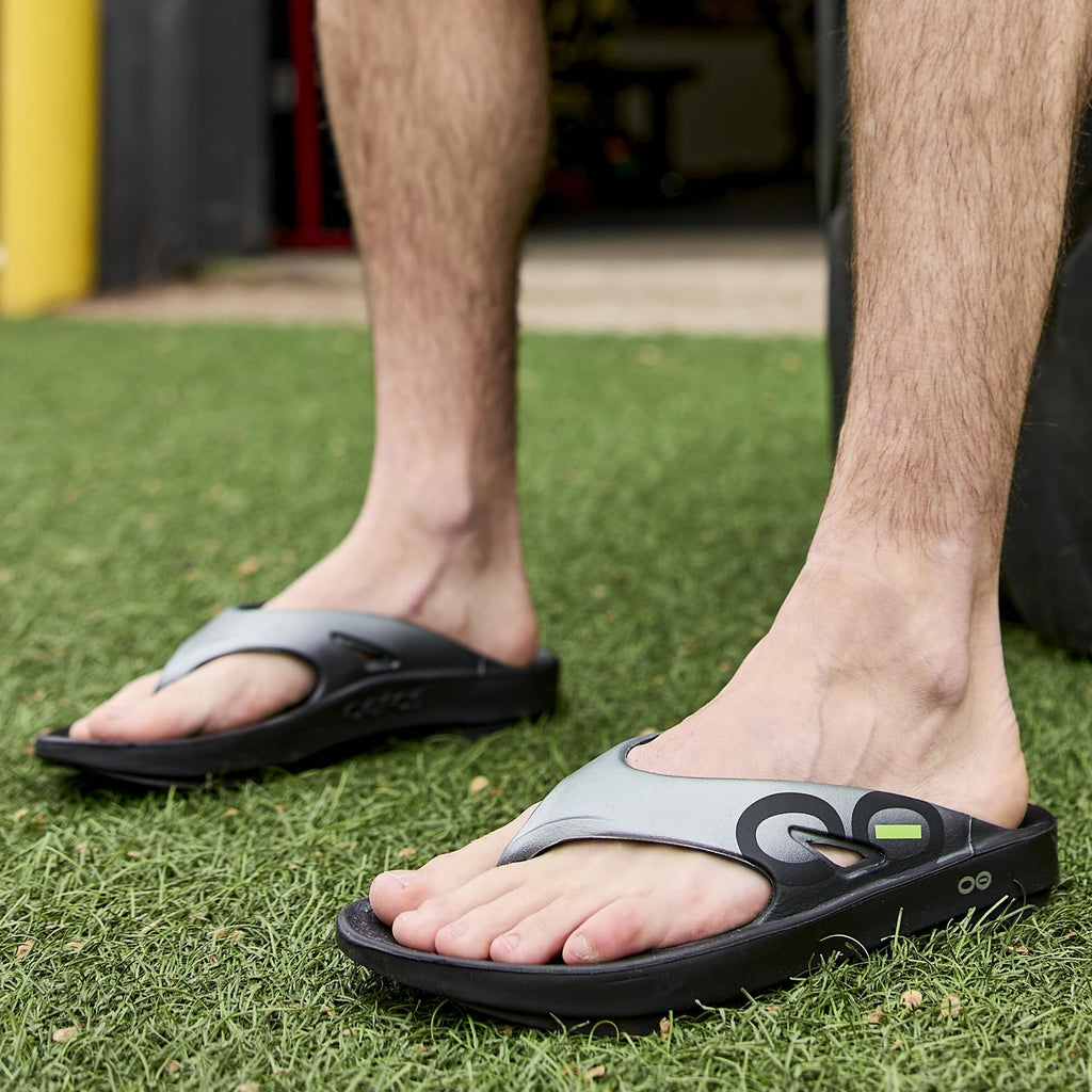 OOFOS OOriginal Sport Recovery Sandal, Graphite - Womens Size 5, Mens Size 3