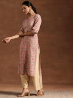 Libas WomenS Silk Regular Kurta (29219_Pink