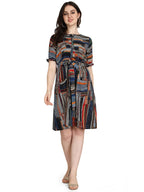 Greciilooks Women Rayon Fancy Regular Fit Kurti (Multicolour, Large)