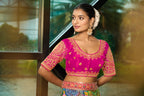 Pujia Mills WomenS Indian Ethnic Wear Designer Golden Codding With Matching Embroidered Work Round Neck Half Sleeve Readymade P