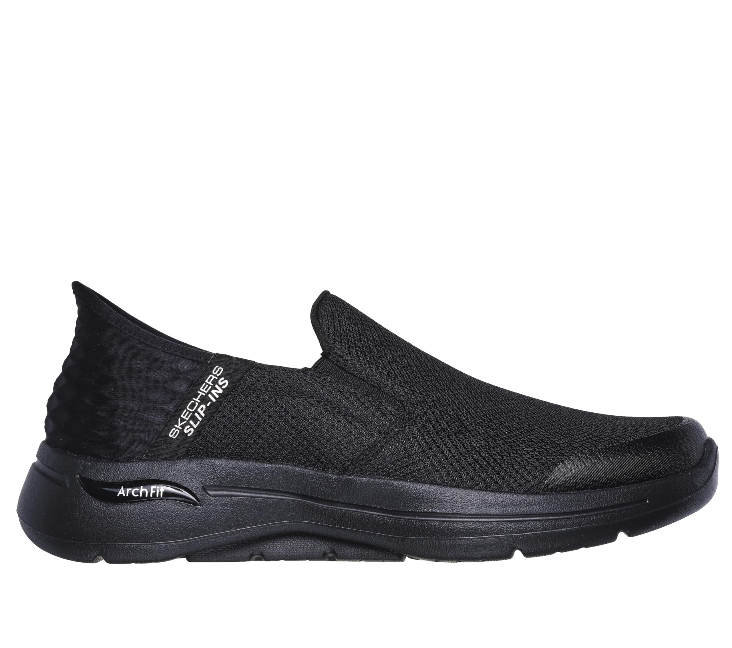 Skechers Men's Gowalk Arch Fit Slip-Ins-Athletic Slip-On Casual Walking Shoes with Air-Cooled Foam Sneaker, Black, 9