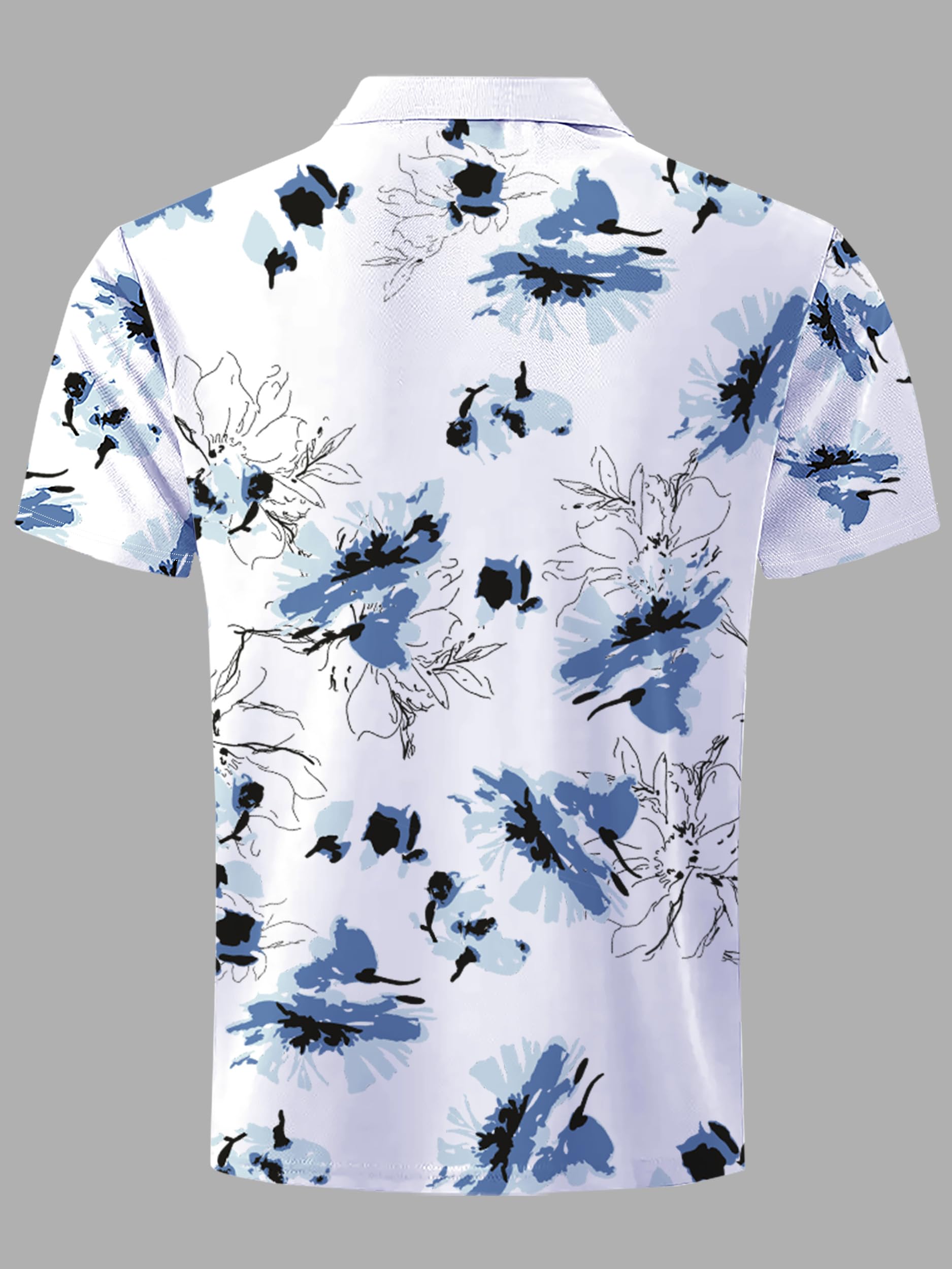 Noble Monk MenS Polo Neck Printed Regular Fit Half Sleeve T-Shirt
