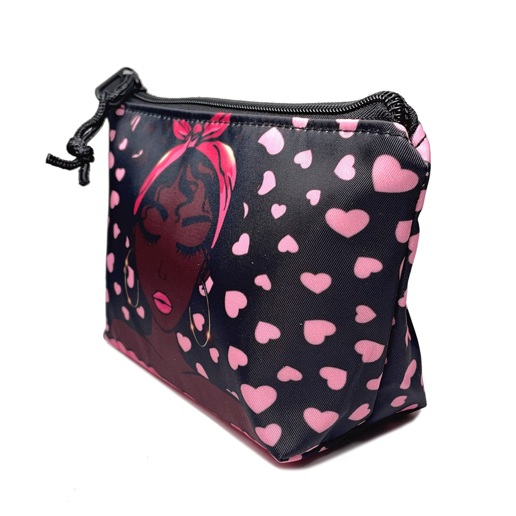 BDAWQUG 2pcs Women Toiletry Bag African American Queen Travel Toiletries Bags Melanin Queen Makeup Pouch Accessories Organizer C