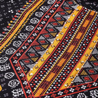 Anubhutee Women'S Rayon Black Sequinned Geometric Printed Straight Kurta