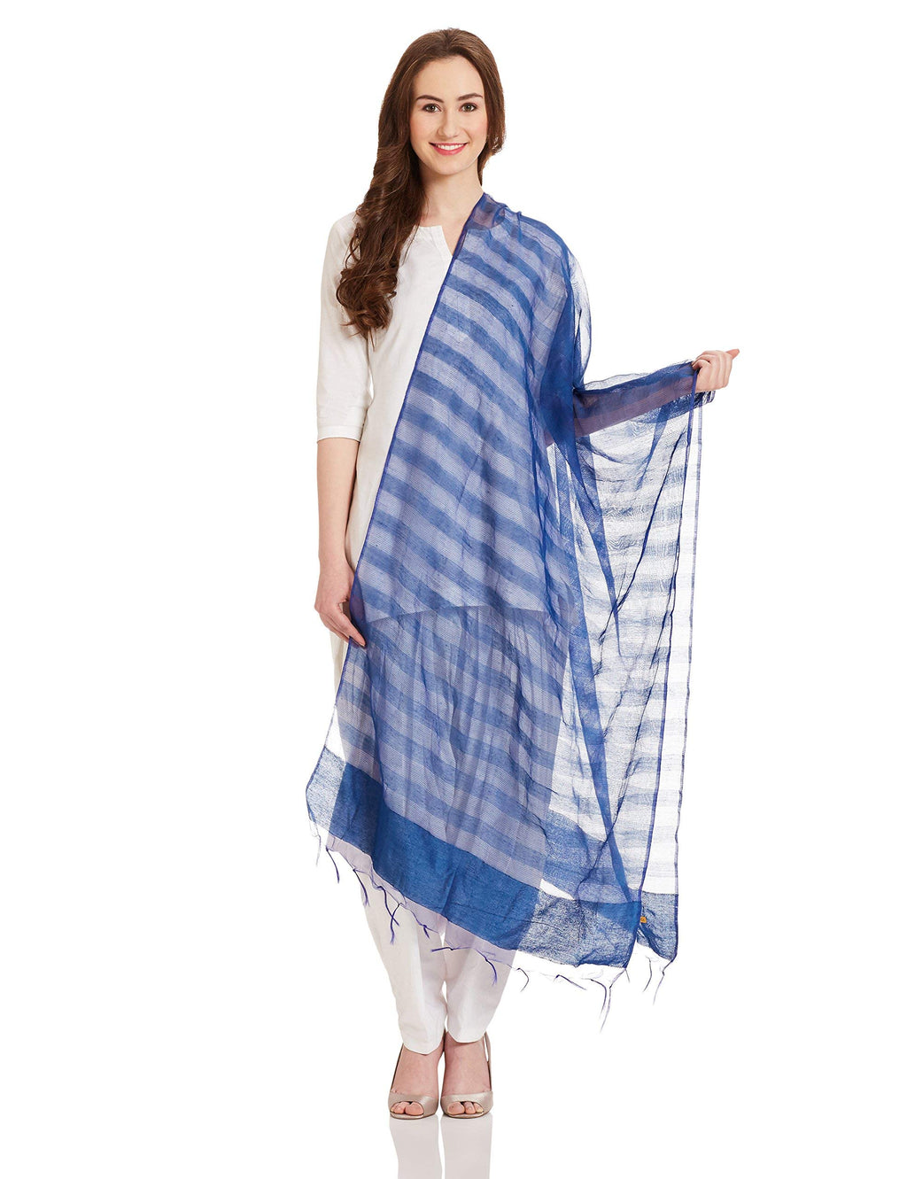 Aurelia Synthetic Dupatta (17Fek75010-02532_Fs_Blue)