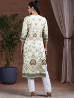 Libas WomenS Crepe Regular Kurta (29253_Beige