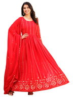 Fashion Basket Embroidered Anarkali Dress For Women