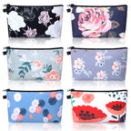 Chuangdi 6 Pieces Makeup Bag Toiletry Pouch Waterproof Cosmetic Bag with Mandala Flowers Llama Sloth Unicorn Patterns, 6 Styles 