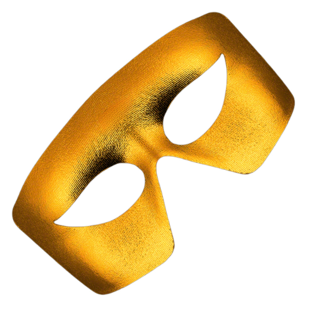 blinkee Masquerade Gold Non-Light Up Metallic Mask Mardi Gras