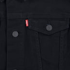 Levi's Boys' Denim Trucker Jacket, Black, L