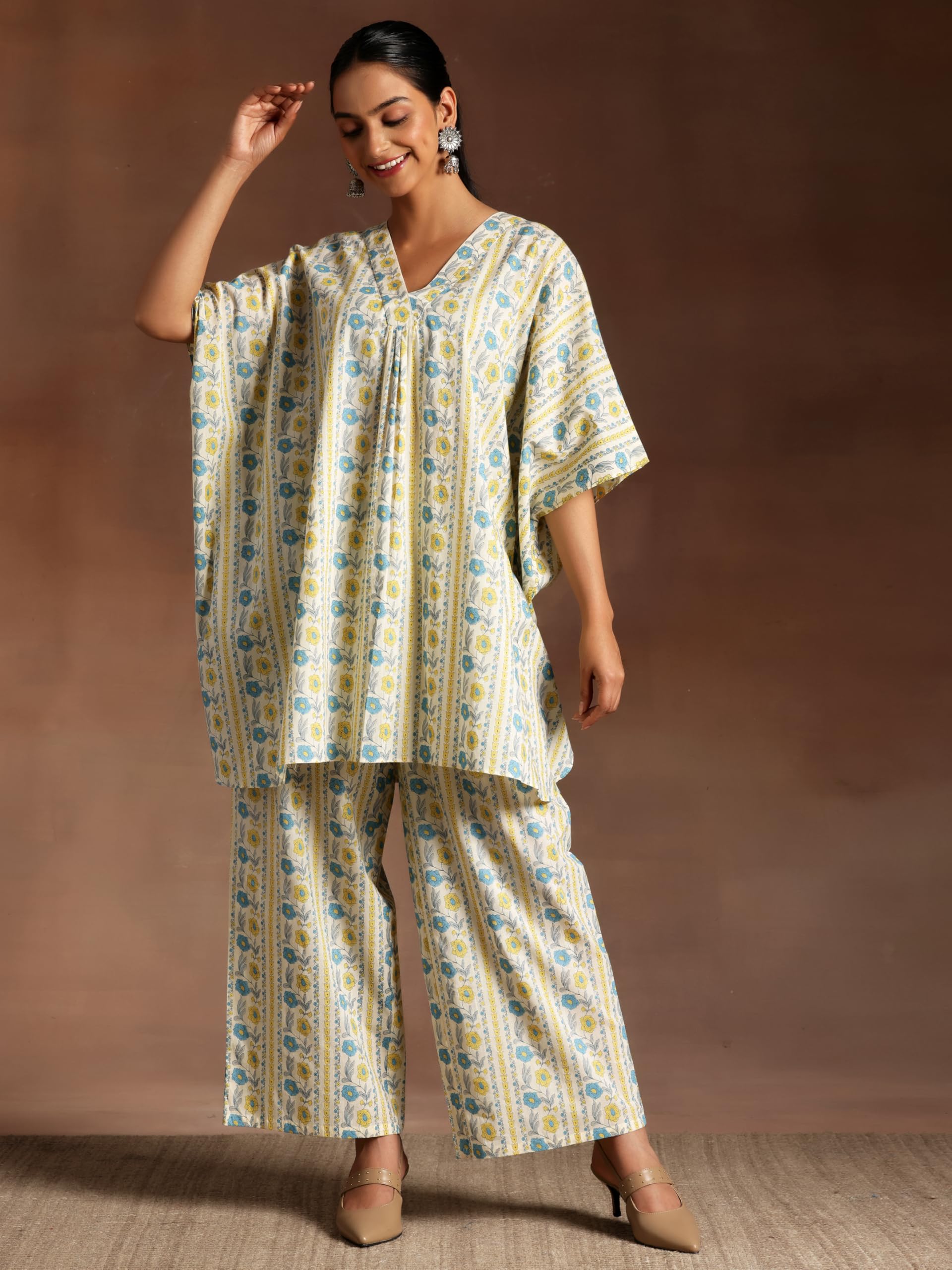 Libas Womens Printed Cotton Co-Ord Set For Women