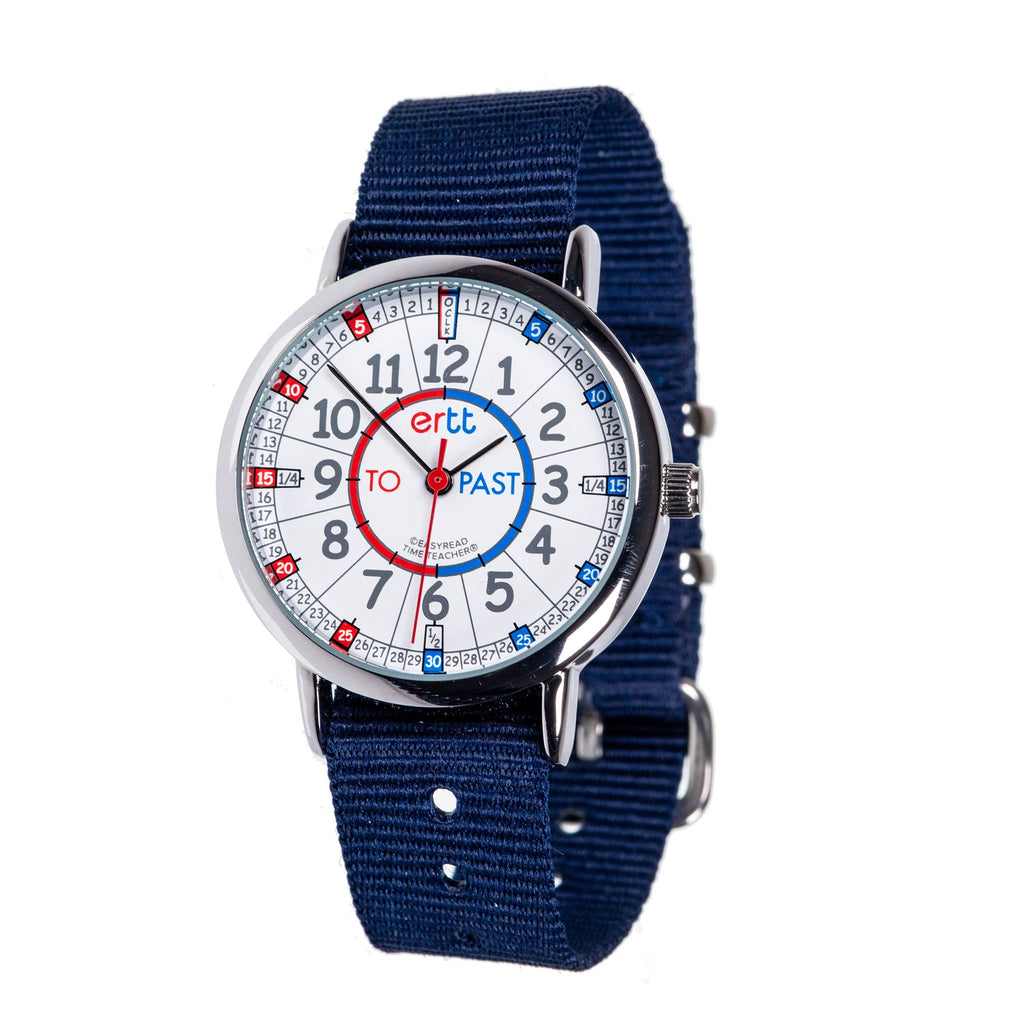 EasyRead Time Teacher Kids Analog Watch - Girls & Boys Teaching Watch - Tell The Time Childrens Watch - 3 Step Time Teacher Kids
