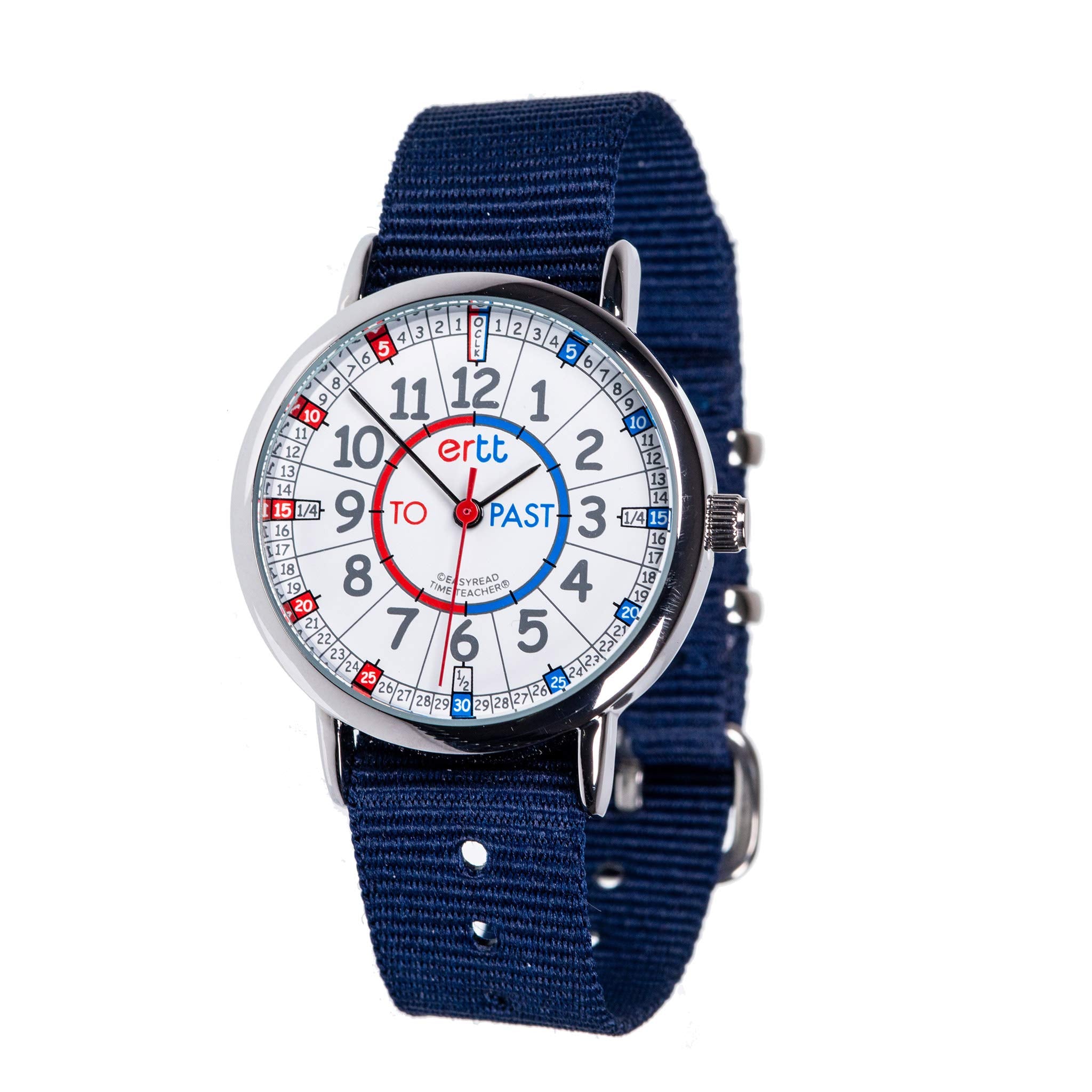 EasyRead Time Teacher Kids Analog Watch - Girls & Boys Teaching Watch - Tell The Time Childrens Watch - 3 Step Time Teacher Kids