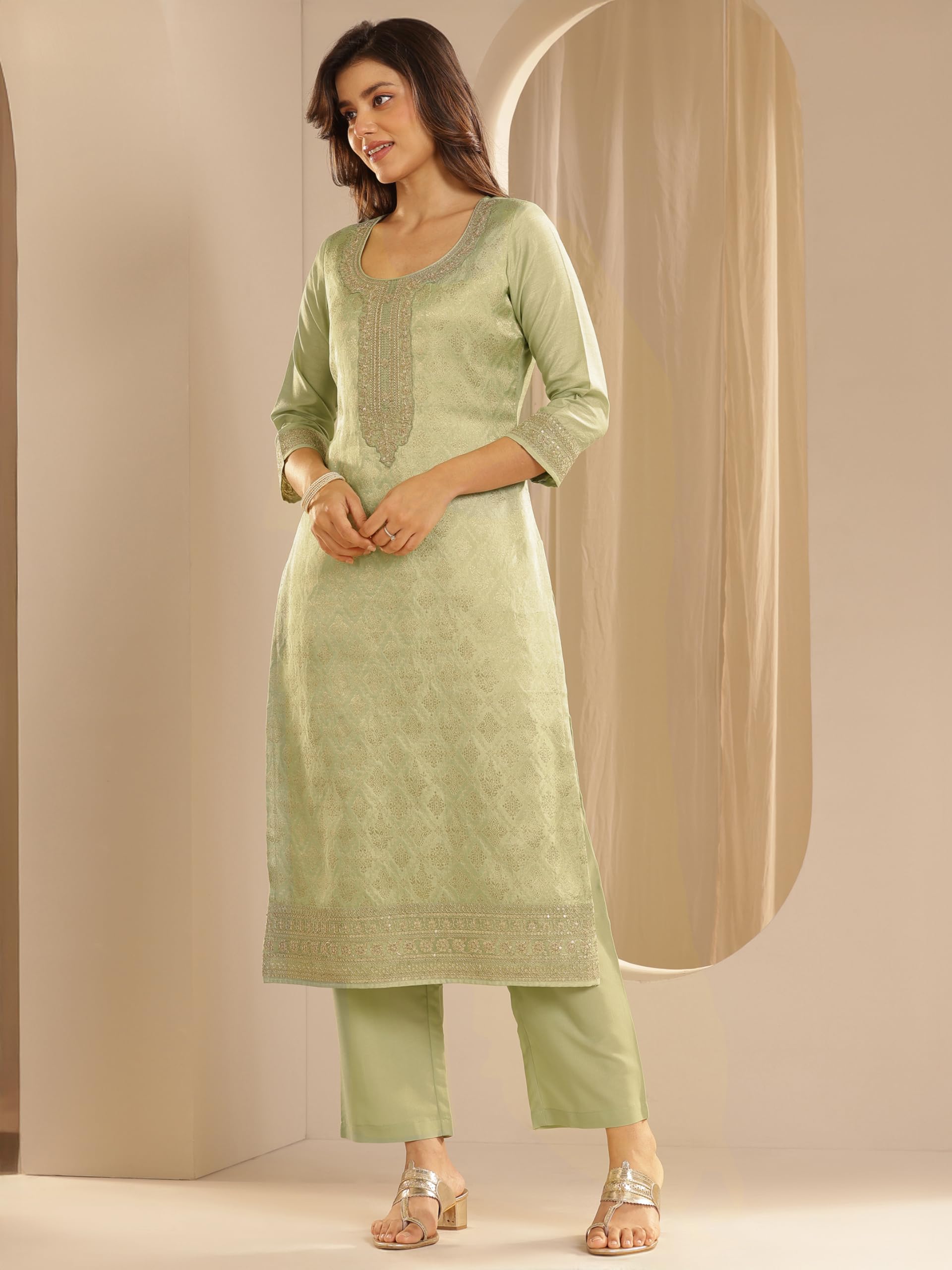 Libas WomenS Silk Blend Kurta Sets (99477