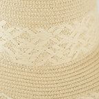 BRAIDED SUN HAT -  BEIGE