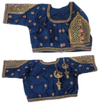 Pujia Mills WomenS Indian Ethnic Designer Codding With Zari Embroidery Copper Sequence Work Round Neck Half Sleeve Readymade Wo